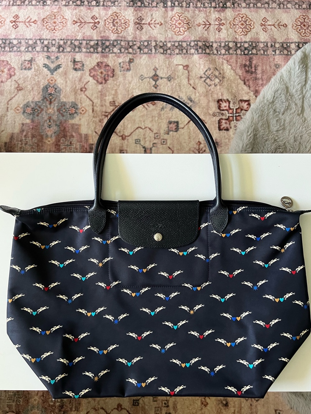 Limited Ed. Longchamp Le Pliage Chevaux